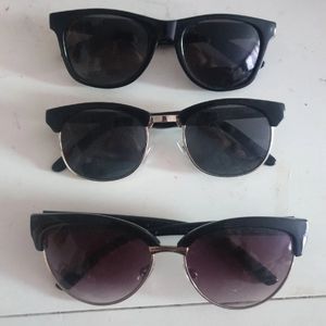 H&M black Sunglasses lot of 3